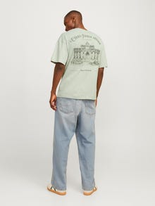 Jack & Jones Gedrukt Ronde hals T-shirt -Desert Sage - 12273445