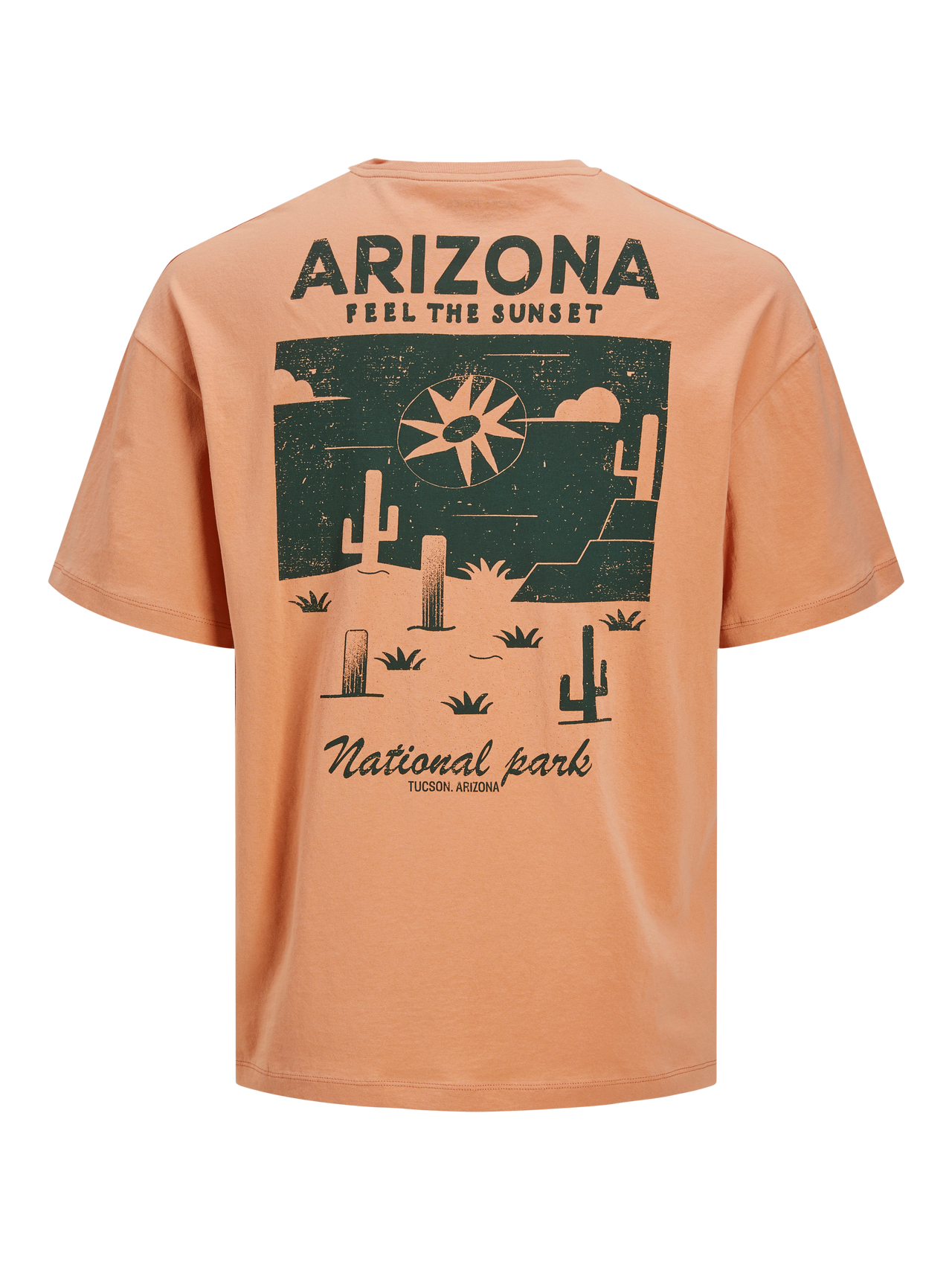 Jack & Jones Tryck Rundringning T-shirt -Canyon Sunset - 12273450