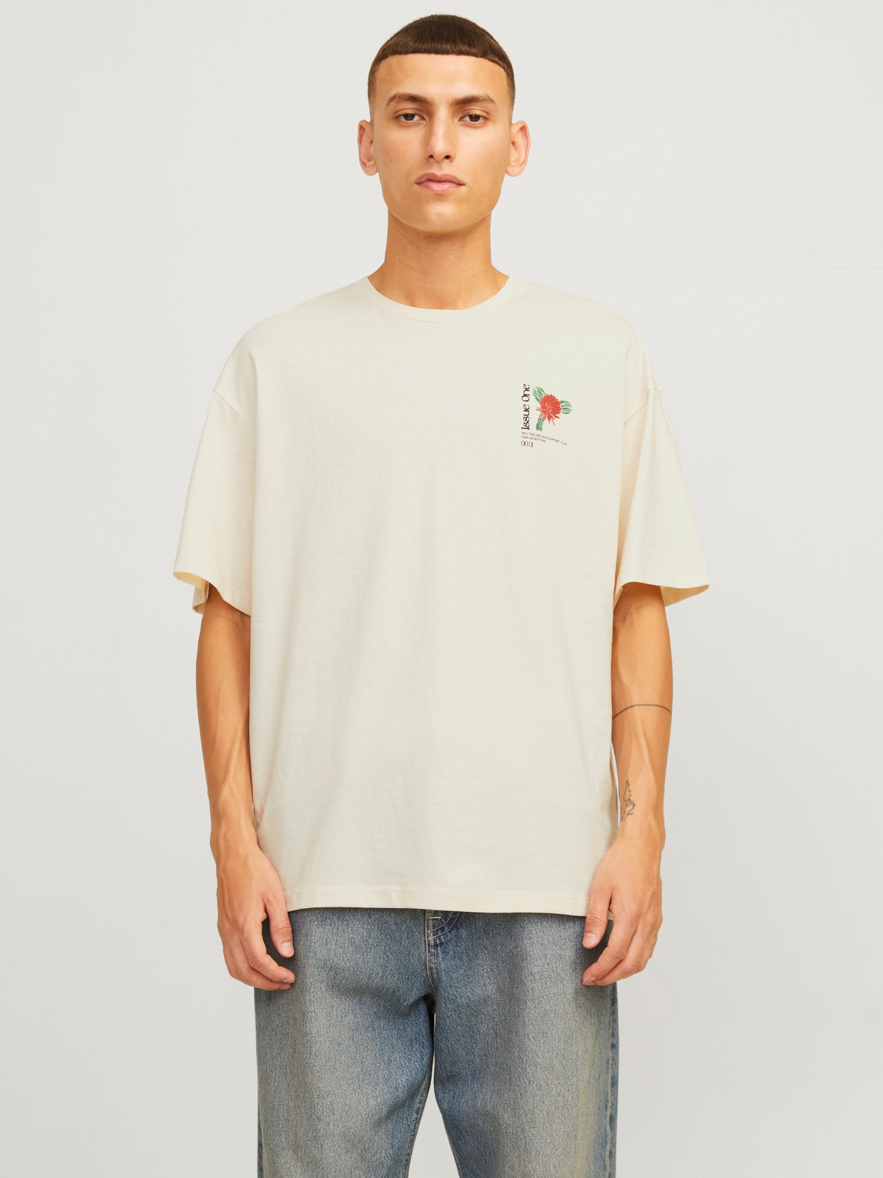 Jack & Jones Camiseta Estampado Cuello redondo -Buttercream - 12273455