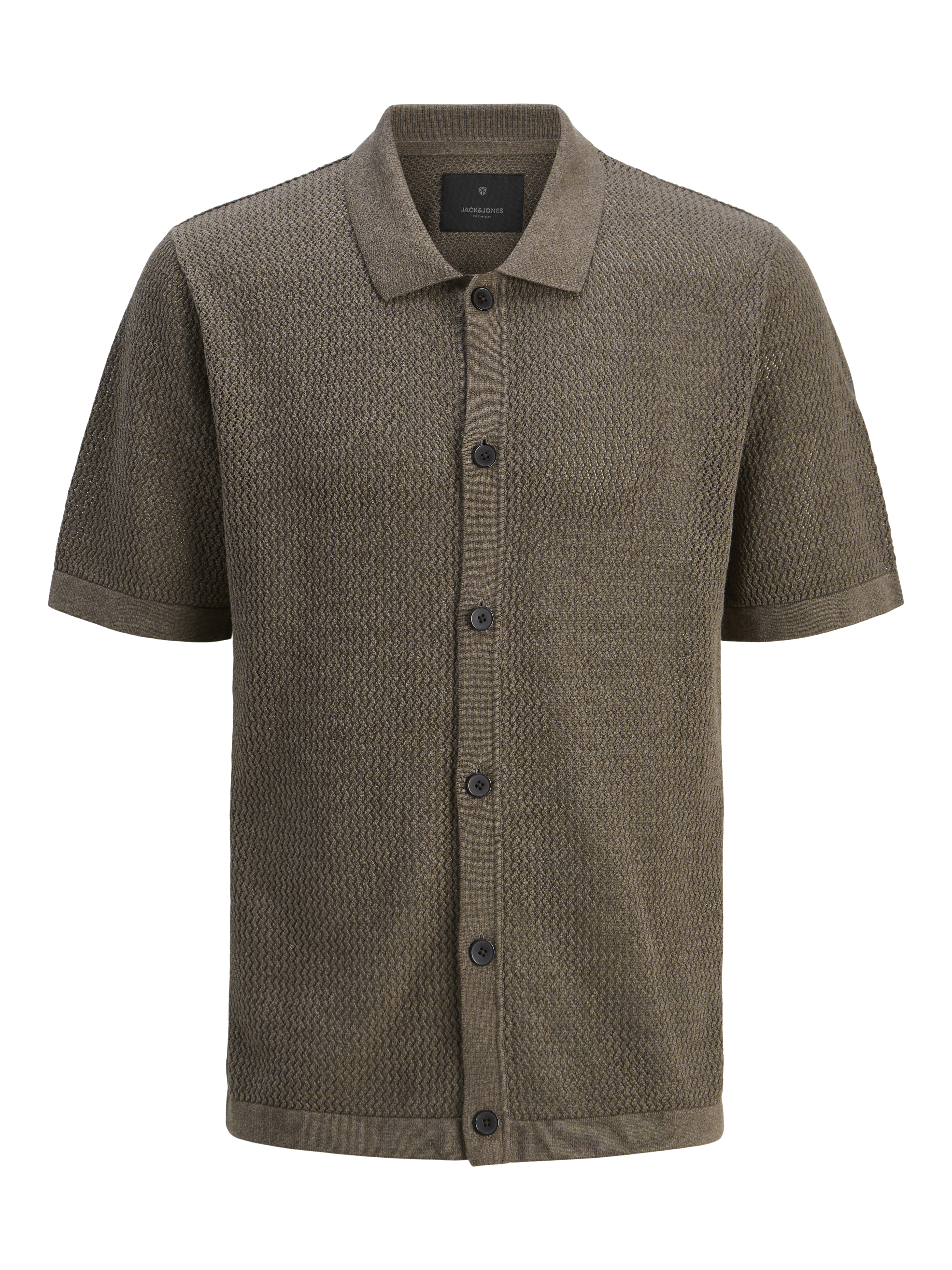 Thumbnail - Einfarbig Gestricktes Polo