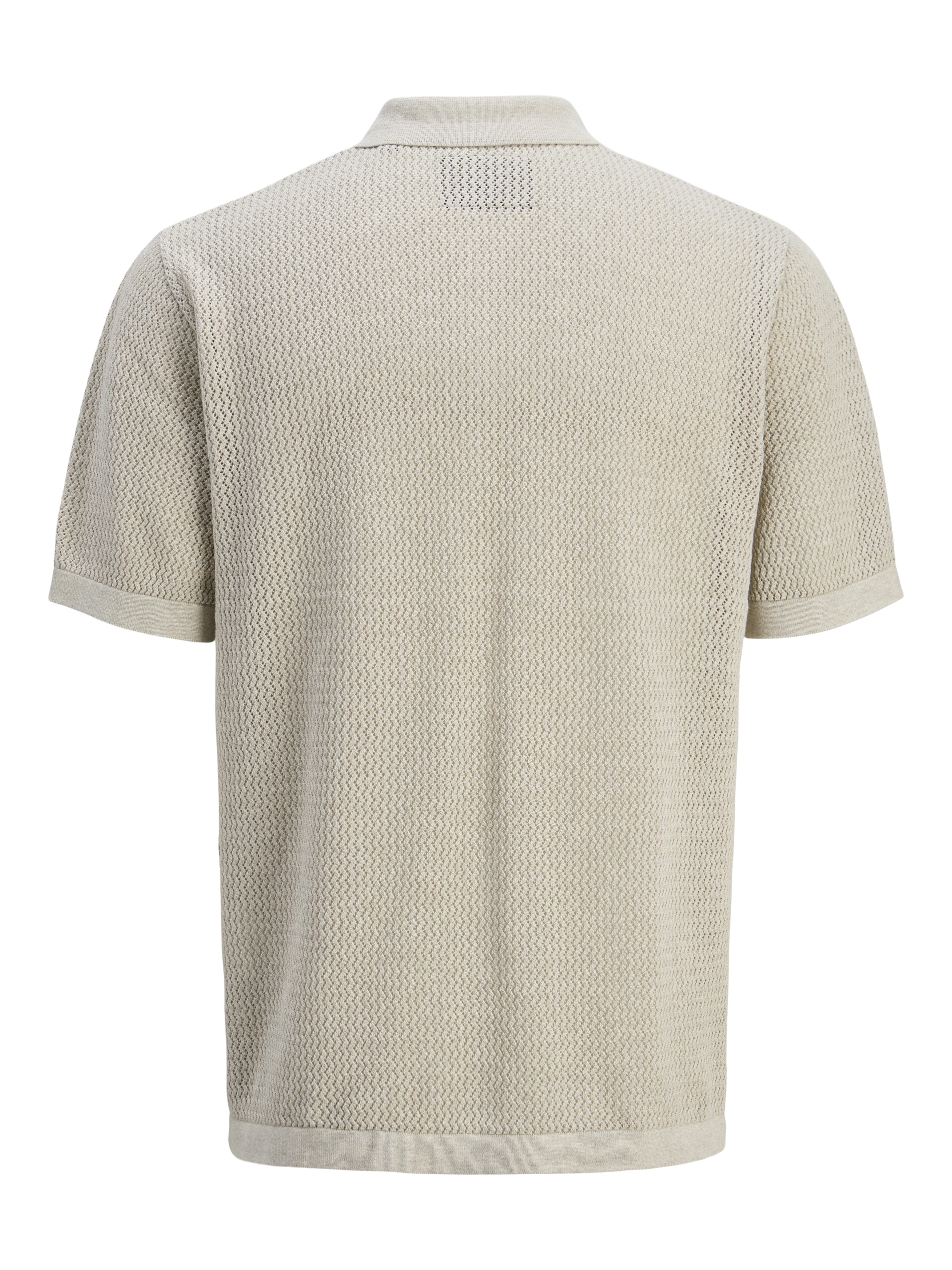 Thumbnail - Einfarbig Gestricktes Polo