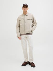 Jack & Jones JJIMIKE JJCOOPER SBD 429 SN Tapered fit-farkut -Ecru - 12273537