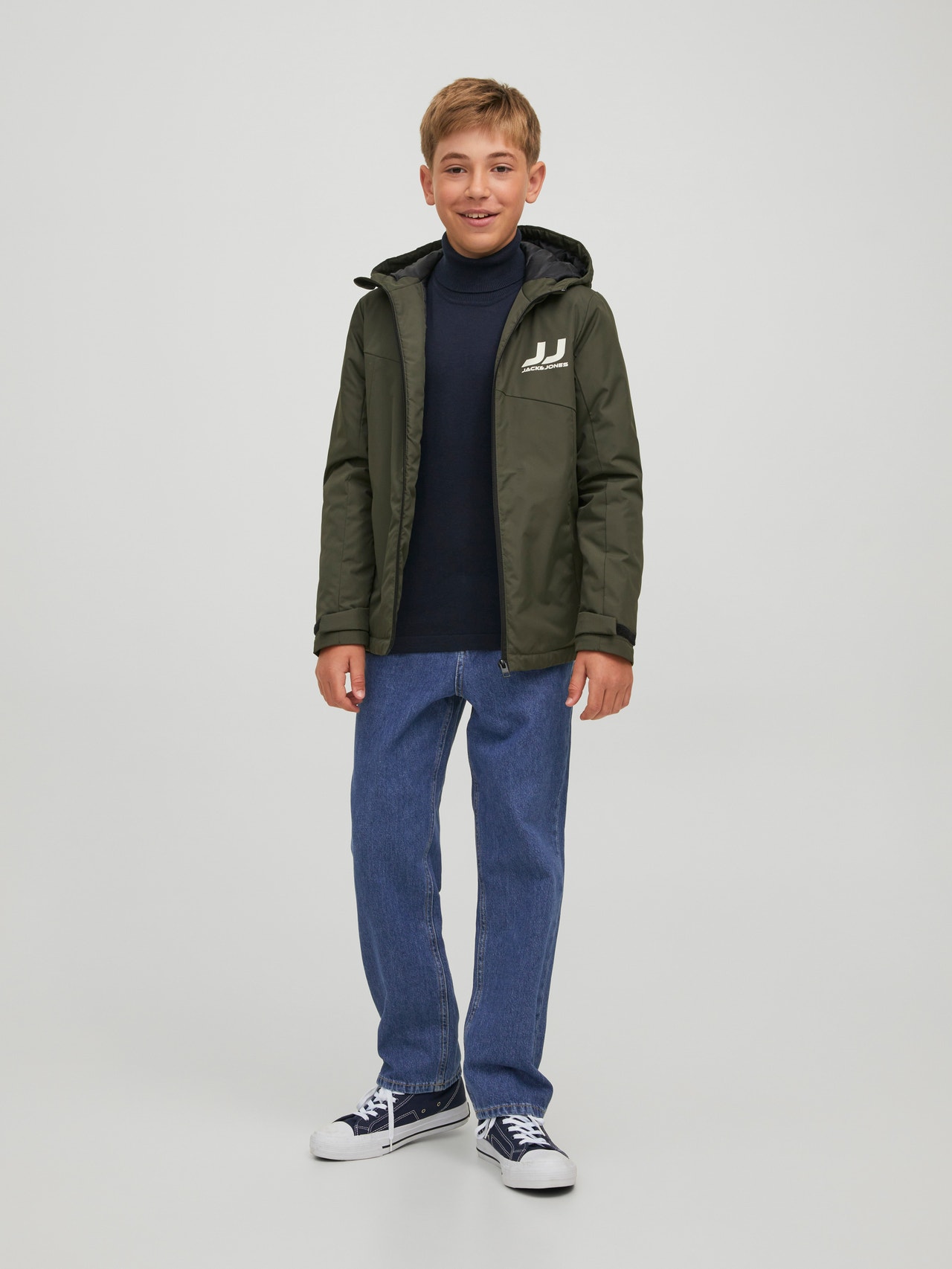 Jack & Jones Jeans Uomo Baggy Fit JJIALEX, Vita Alta, Lavaggio Stonewashed, Blu Denim, Taglia 31W/32L