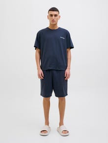 Jack & Jones 2-pak Zestaw odzieży domowej Gładka -Navy Blazer - 12273635