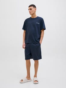 Jack & Jones 2-pak Zestaw odzieży domowej Gładka -Navy Blazer - 12273635