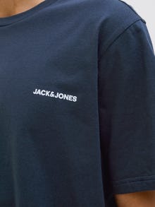 Jack & Jones 2-pak Zestaw odzieży domowej Gładka -Navy Blazer - 12273635