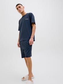 Jack & Jones 2-pak Zestaw odzieży domowej Gładka -Navy Blazer - 12273635
