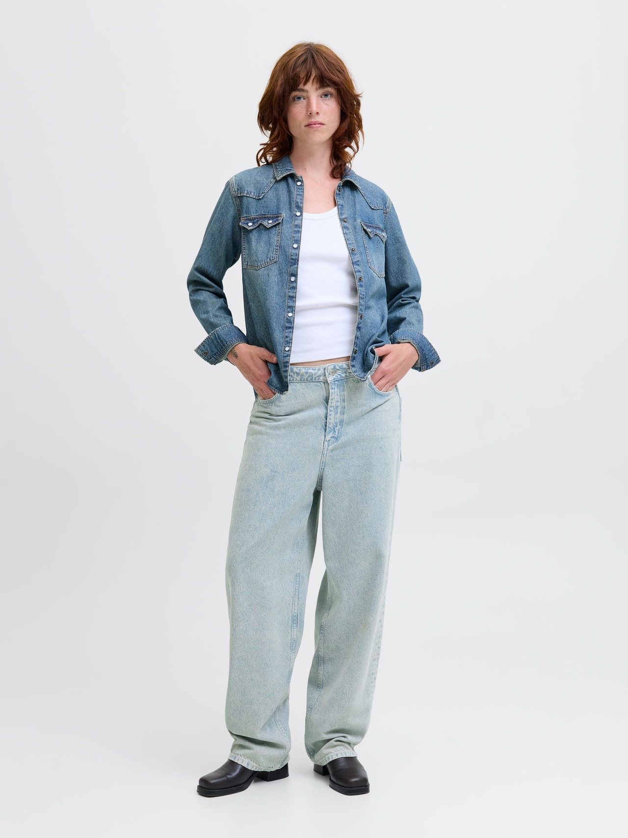 JACK & JONES Jxfuji Barrel Mw Jeans R004 DNM Noos, donkerblauw (dark blue denim), 30W / 34L JACK & JONES Jxfuji Barrel Mw Jeans R004 DNM Noos, donkerblauw (dark blue denim), 30W / 34L