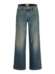 JJXX JXTOKYO WIDE LW R6208 JEANS EX DNM -Medium Blue Denim - 12273651