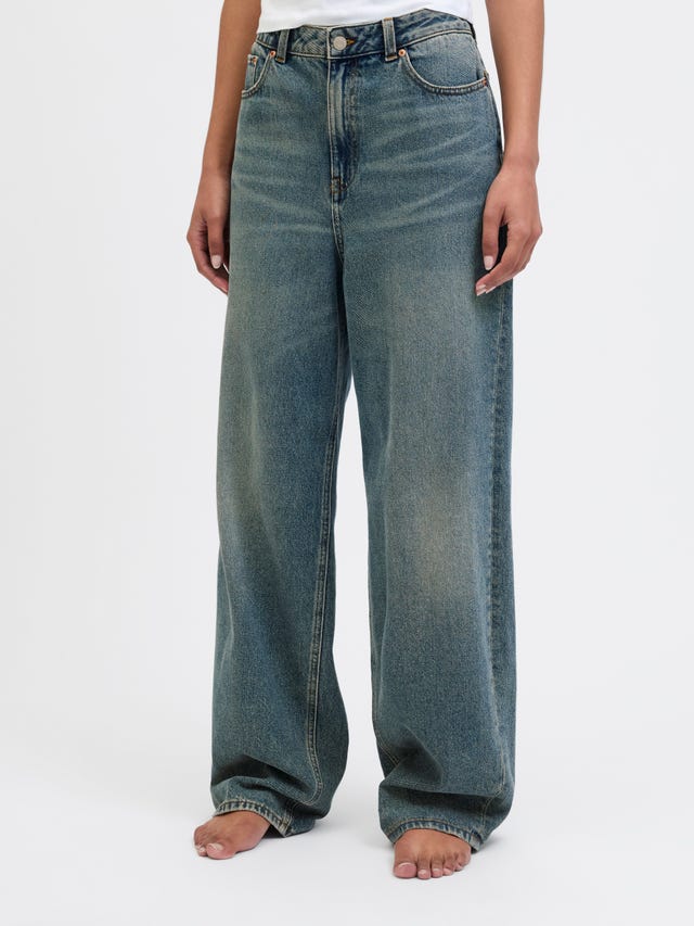 Jeans NAME IT Per Ragazze - Vita Bassa Cotone/Poliestere | Stile Wide Pant Moda Danese - Foto 10