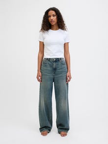 JJXX JXTOKYO WIDE LW R6208 JEANS EX DNM -Medium Blue Denim - 12273651