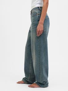 JJXX JXTOKYO WIDE LW R6208 JEANS EX DNM -Medium Blue Denim - 12273651