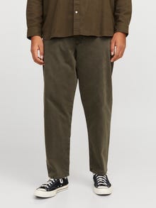 Jack & Jones Plus Size Wide Leg Fit Chino Hose -Olive Night - 12273816