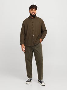 Jack & Jones Plus Size Wide Leg Fit Chinobroek -Olive Night - 12273816