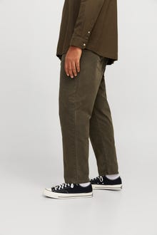Jack & Jones Plus Size Wide Leg Fit Chino Hose -Olive Night - 12273816