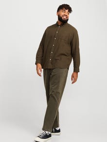 Jack & Jones Plus Size Wide Leg Fit Chino Hose -Olive Night - 12273816