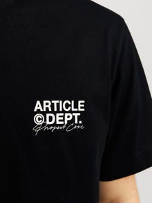 Jack & Jones Baktryck T-shirt -Black - 12273867