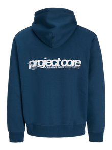 Jack & Jones Backprintet Hoodie -Titan - 12273915