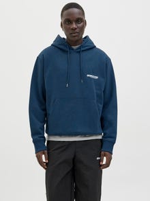 Jack & Jones Backprintet Hoodie -Titan - 12273915