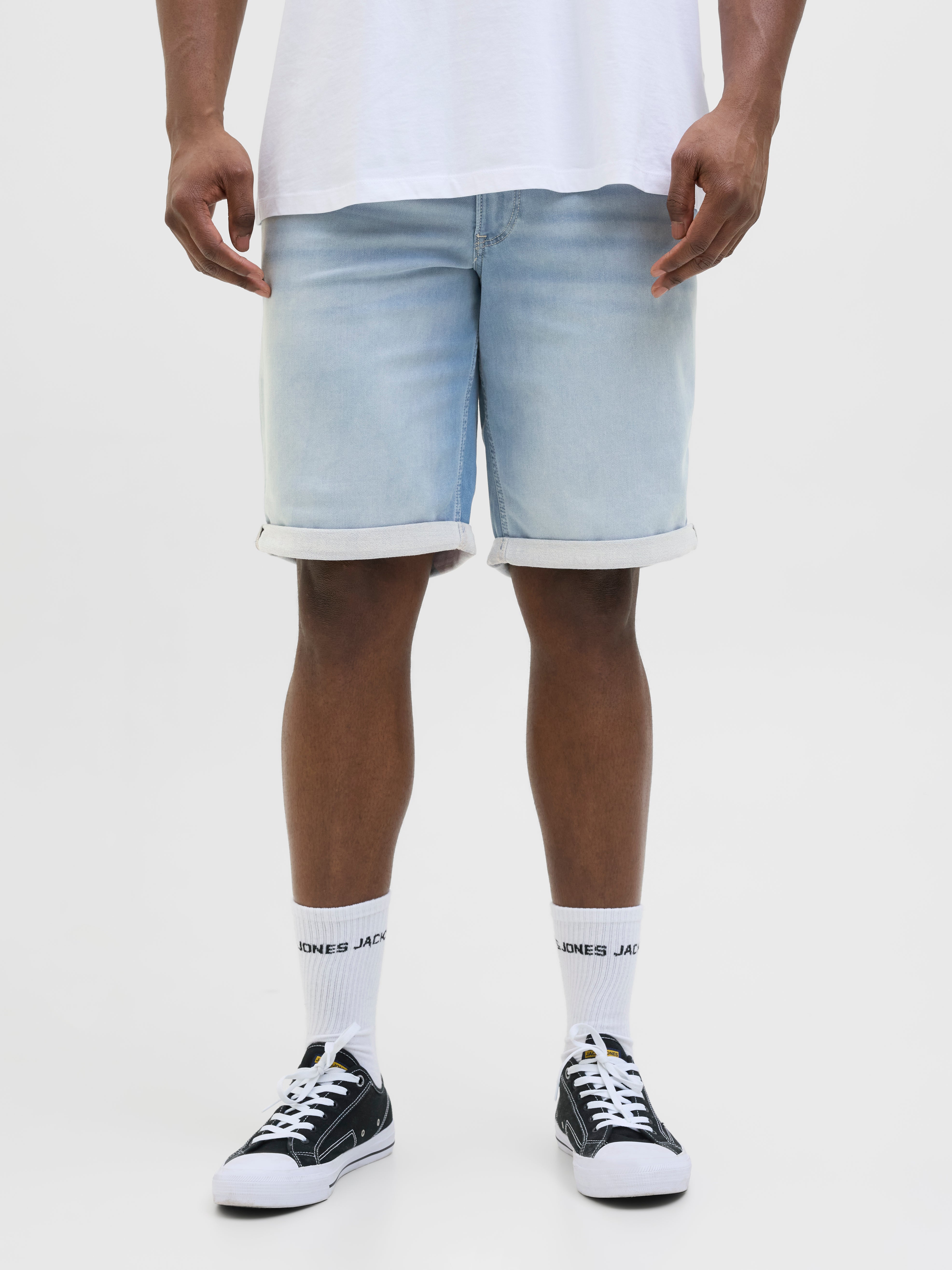 Plus Size Regular Fit Jeans-shorts