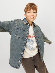 Jack & Jones Džinsiniai marškiniai Jaunimui -Faded Denim - 12274221