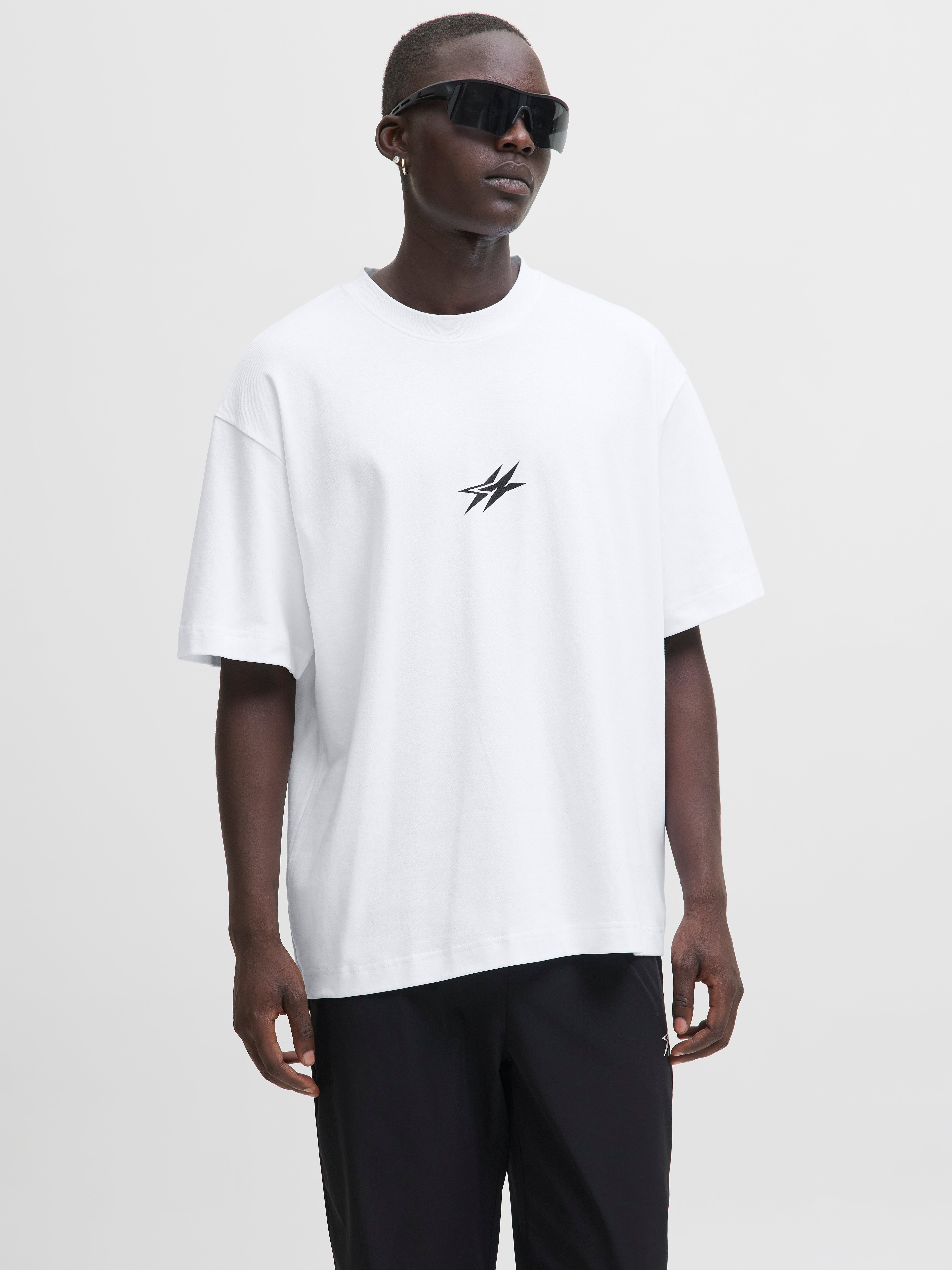Rückenprint Rundhals T-shirt Cnz
