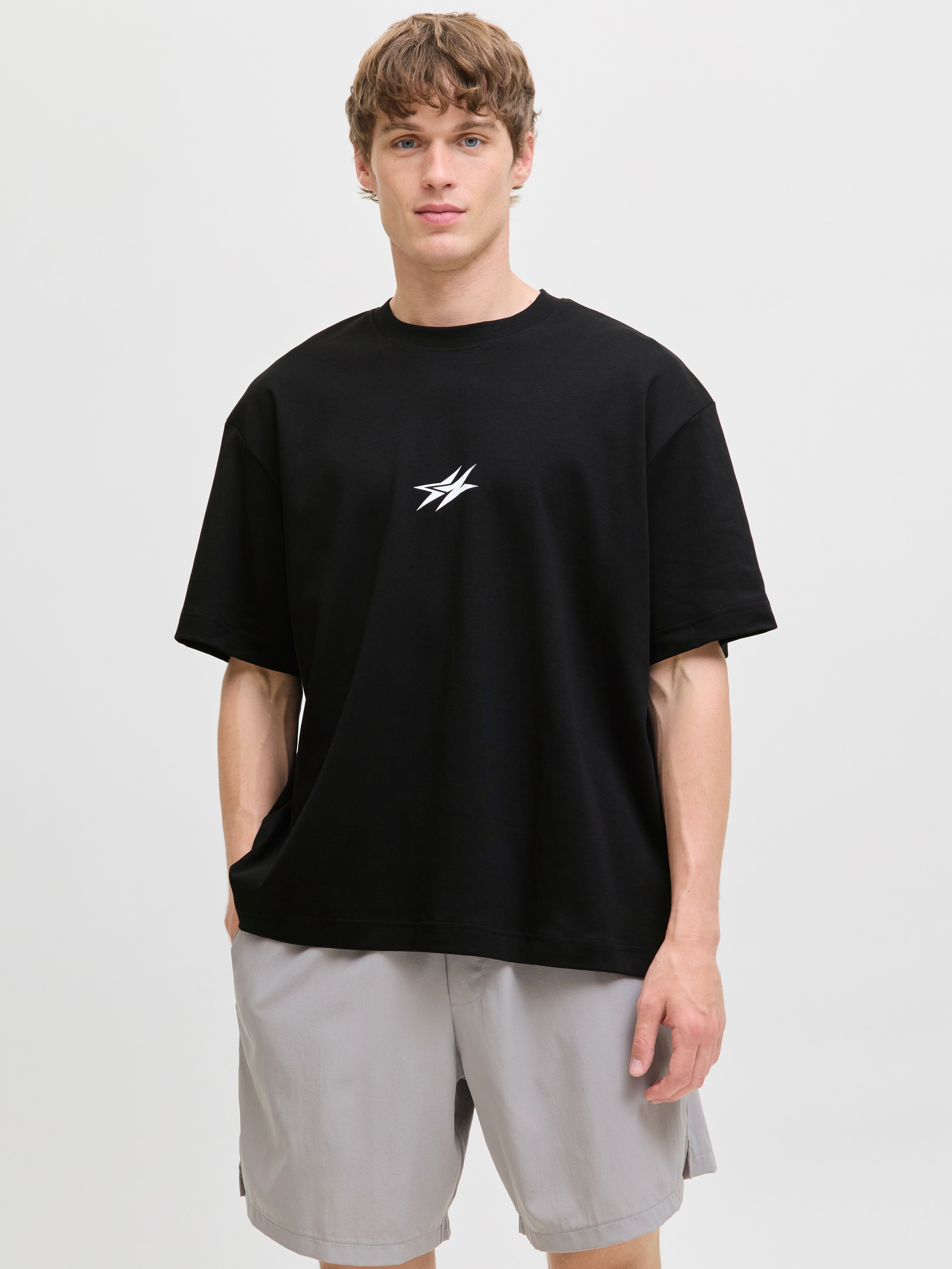 Rückenprint Rundhals T-shirt Cnz