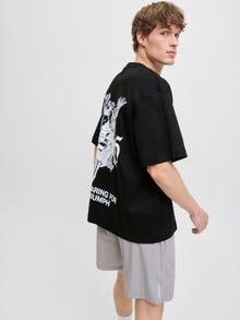 Jack & Jones T-shirt Impression arrière Col rond CNZ -Black - 12274242