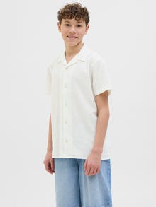 Jack & Jones Skjorte Junior -Cloud Dancer - 12274285