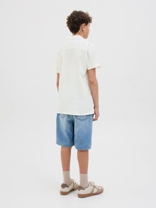 Jack & Jones Skjorte Junior -Cloud Dancer - 12274285