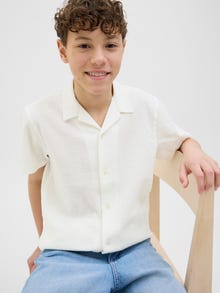 Jack & Jones Skjorte Junior -Cloud Dancer - 12274285