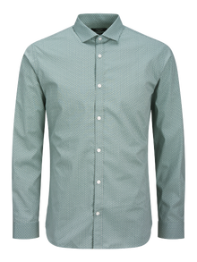 Jack & Jones Priglundantis kirpimas Marškiniai -Stormy Sea - 12274381