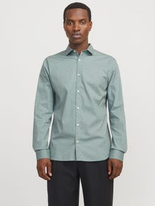 Jack & Jones Priglundantis kirpimas Marškiniai -Stormy Sea - 12274381