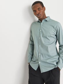 Jack & Jones Priglundantis kirpimas Marškiniai -Stormy Sea - 12274381