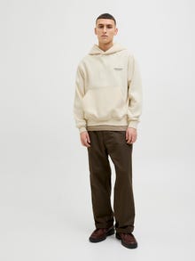 Jack & Jones Takapainatus Huppari -Antique White - 12274439