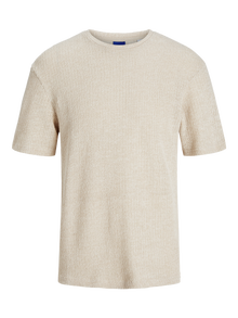 Jack & Jones Gedrukt Ronde hals T-shirt -Ecru - 12274493