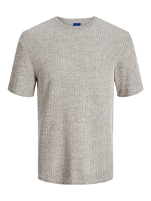 Jack & Jones Gedrukt Ronde hals T-shirt -Silver Lining - 12274493