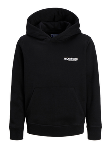 Jack & Jones Spausdinta gale Džemperis Jaunimui -Black - 12274579