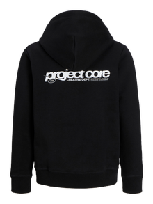 Jack & Jones Hátoldali nyomtatás Kapucnis felső Ifjúsági -Black - 12274579