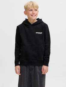 Jack & Jones Hátoldali nyomtatás Kapucnis felső Ifjúsági -Black - 12274579