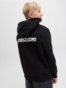 Jack & Jones Hátoldali nyomtatás Kapucnis felső Ifjúsági -Black - 12274579