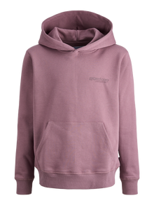 Jack & Jones Avar lõige Kapuuts Juunior Soonikuga mansetid Eraldi lisatud varrukad Dressipluusid -Grape Shake - 12274579