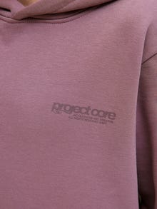 Jack & Jones Avar lõige Kapuuts Juunior Soonikuga mansetid Eraldi lisatud varrukad Dressipluusid -Grape Shake - 12274579
