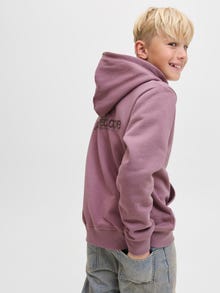 Jack & Jones Avar lõige Kapuuts Juunior Soonikuga mansetid Eraldi lisatud varrukad Dressipluusid -Grape Shake - 12274579