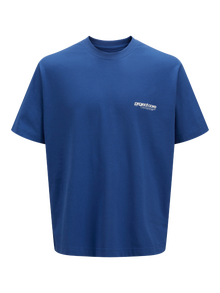 Jack & Jones Vienspalvis Marškinėliai Mini -Beaucoup Blue - 12274584