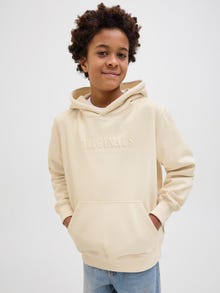 Jack & Jones Sweat à capuche Junior -Antique White - 12274590