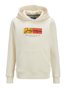Jack & Jones Logotipas Džemperis Mini -Antique White - 12274602