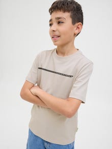 Jack & Jones Z logo T-shirt Junior -Moonbeam - 12274610