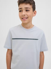 Jack & Jones Logo T-shirt Junior -Gray Dawn - 12274610