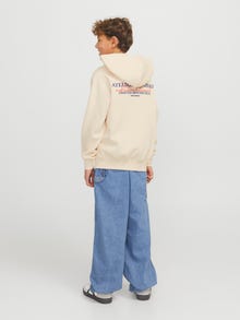 Jack & Jones Junior Takapainatus Huppari -Antique White - 12274612